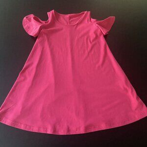 Dark Pink Cold Shoulder Dress Size S (4/5)